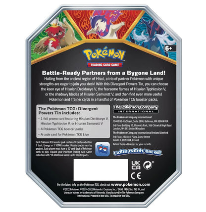 Pokémon Divergent Powers Tin: Hisuian Samurott V