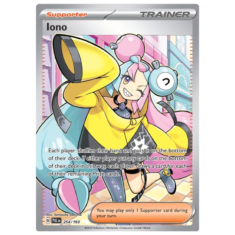 Iono Full Art - Secret Rare - PAL 254/193 - Pokémon Scarlet & Violet: Paldea Evolved