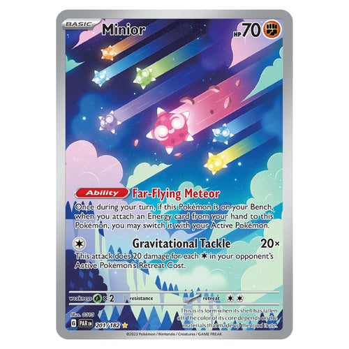 Minior Illustration Rare - PAR #201/182 - Pokémon Scarlet & Violet: Paradox Rift