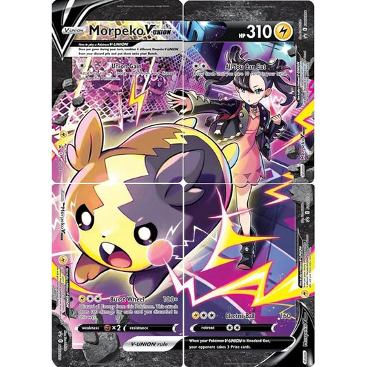 Morpeko V-UNION - SWSH287, 288, 289 & 290 Black Star Promo - Komplett (4st kort)