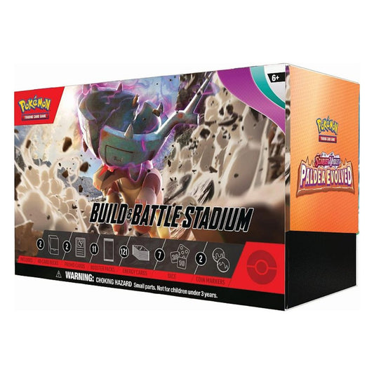 Pokémon Scarlet & Violet: Paldea Evolved Build & Battle Stadium Box