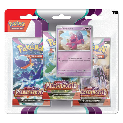 Pokémon Scarlet & Violet 2: Paldea Evolved 3-Pack Blister - Tinkatink