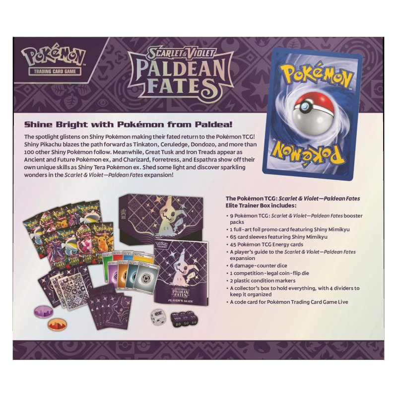 Pokémon Scarlet & Violet 4.5: Paldean Fates Elite Trainer Box