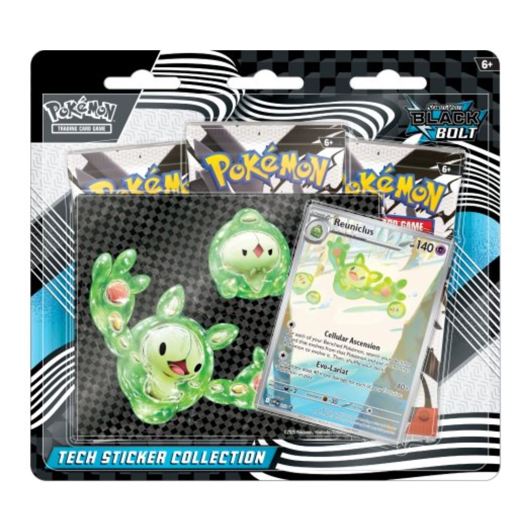 Pokémon Scarlet & Violet 10.5: Black Bolt Tech Sticker Collection (MAX 1 PER KUND)