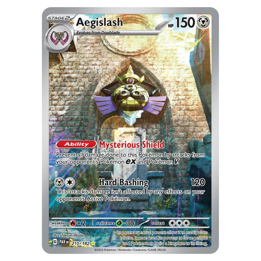 Aegislash Illustration Rare - PAR #210/182 - Pokémon Scarlet & Violet: Paradox Rift