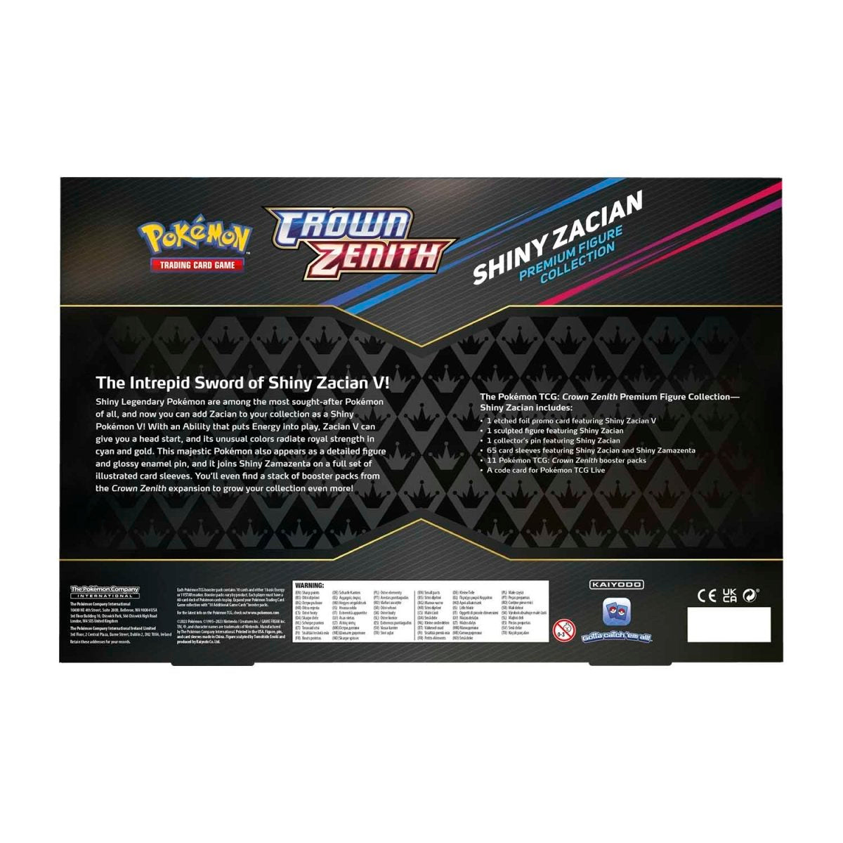Pokémon TCG: Crown Zenith Premium Figure Collection Box - Shiny Zacian