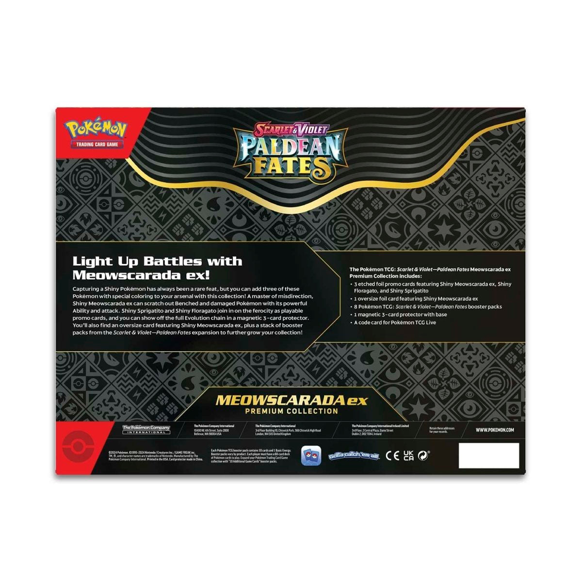 Pokémon Scarlet & Violet 4.5: Paldean Fates Premium Collection Box - Meowscarada ex