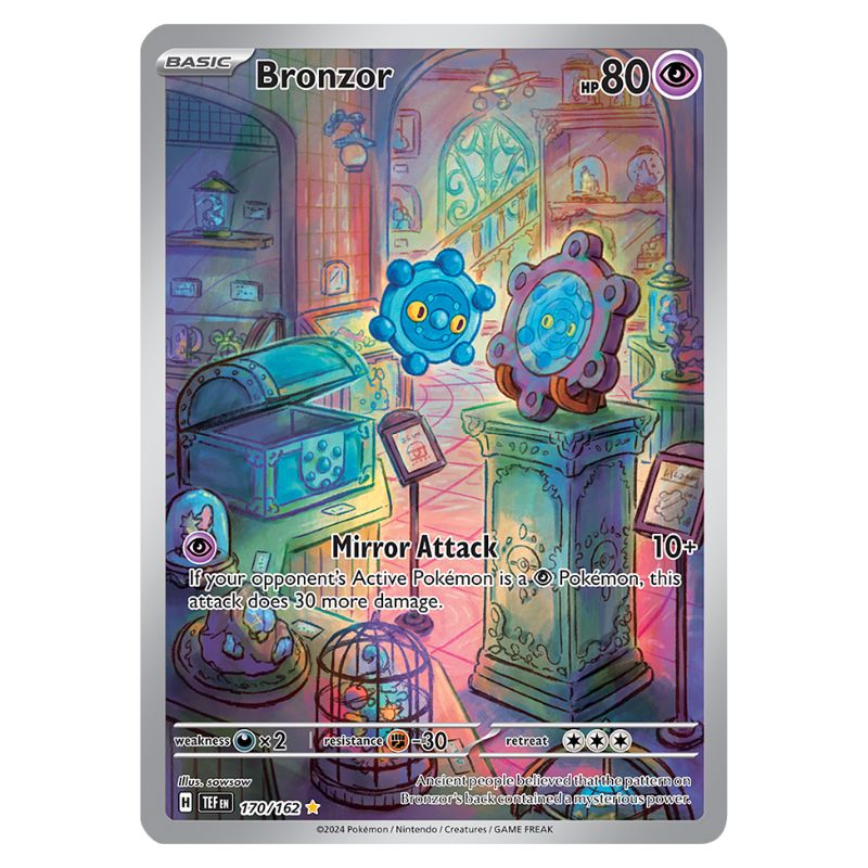 Bronzor Illustration Rare - TEF #170/162 - Pokémon Scarlet & Violet: Temporal Forces