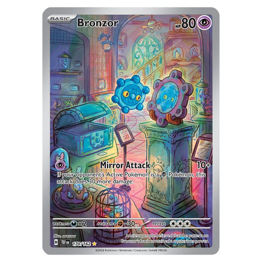 Bronzor Illustration Rare - TEF #170/162 - Pokémon Scarlet & Violet: Temporal Forces