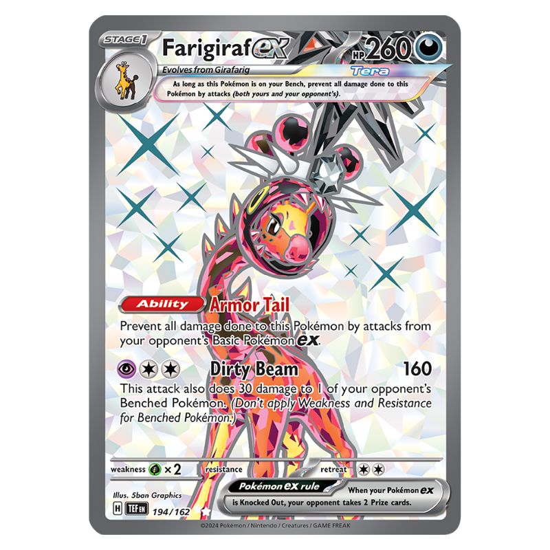 Farigiraf ex - TEF #194/162 - Pokémon Scarlet & Violet: Temporal Forces