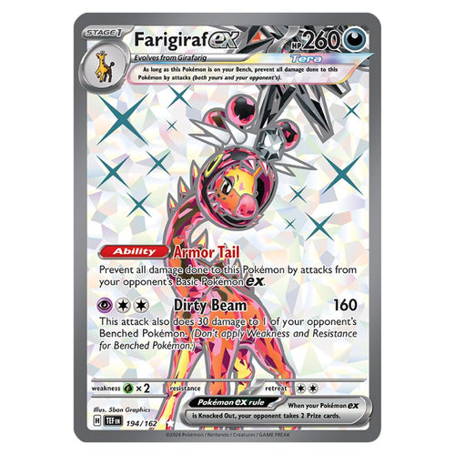 Farigiraf ex - TEF #194/162 - Pokémon Scarlet & Violet: Temporal Forces