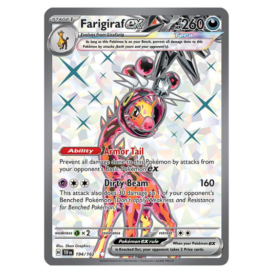 Farigiraf ex - TEF #194/162 - Pokémon Scarlet & Violet: Temporal Forces