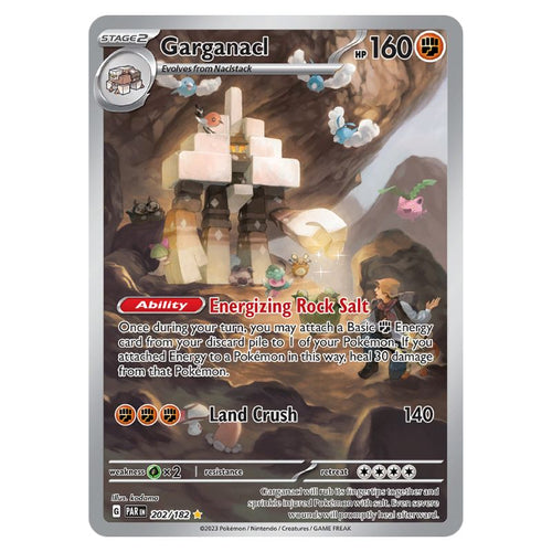 Garganacl Illustration Rare - PAR #202/182 - Pokémon Scarlet & Violet: Paradox Rift