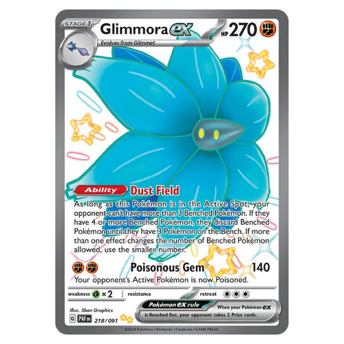 Shiny Glimmora ex - PAF #218/091 - Pokémon Scarlet & Violet: Paldean Fates