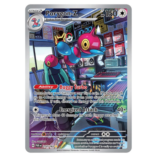 Porygon-Z Illustration Rare - PAR #214/182 - Pokémon Scarlet & Violet: Paradox Rift
