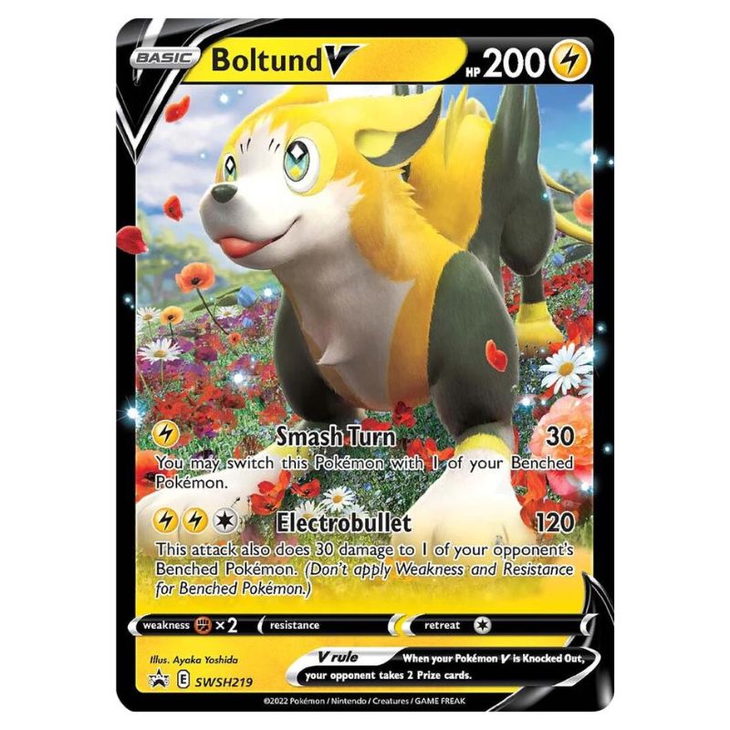 Boltund V - SWSH219 Black Star Promo - Jumbo (Stort kort)