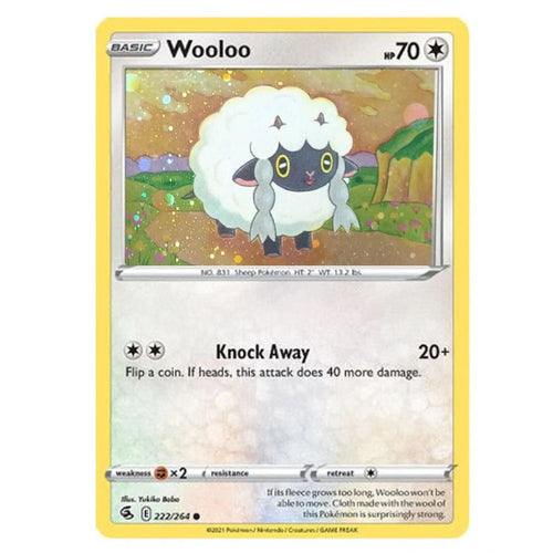 Wooloo Holo - Pokémon Sword & Shield: Boltund V Box Promo