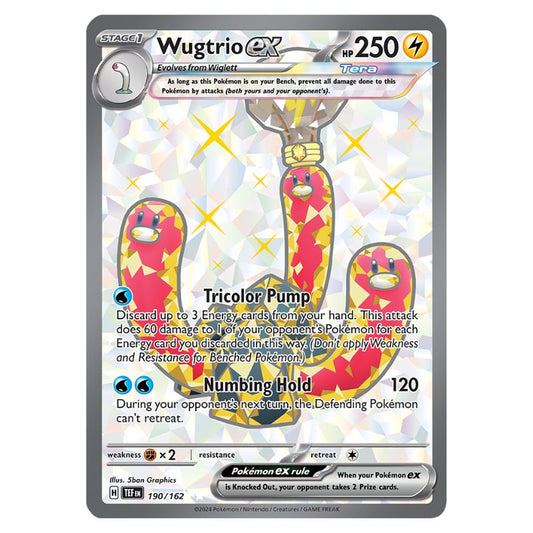 Wugtrio ex - TEF #190/162 - Pokémon Scarlet & Violet: Temporal Forces