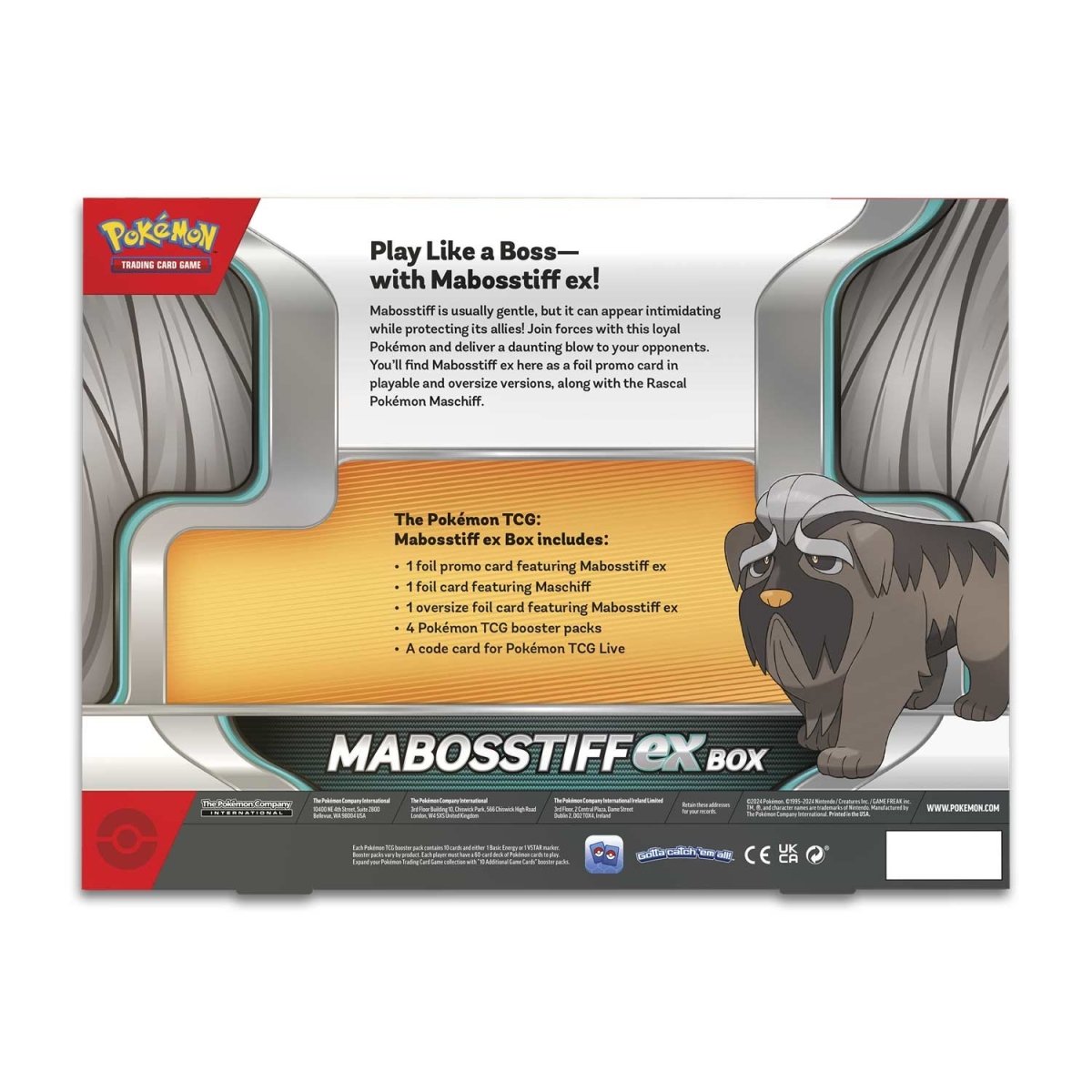 Pokémon TCG: Mabosstiff ex Collection Box