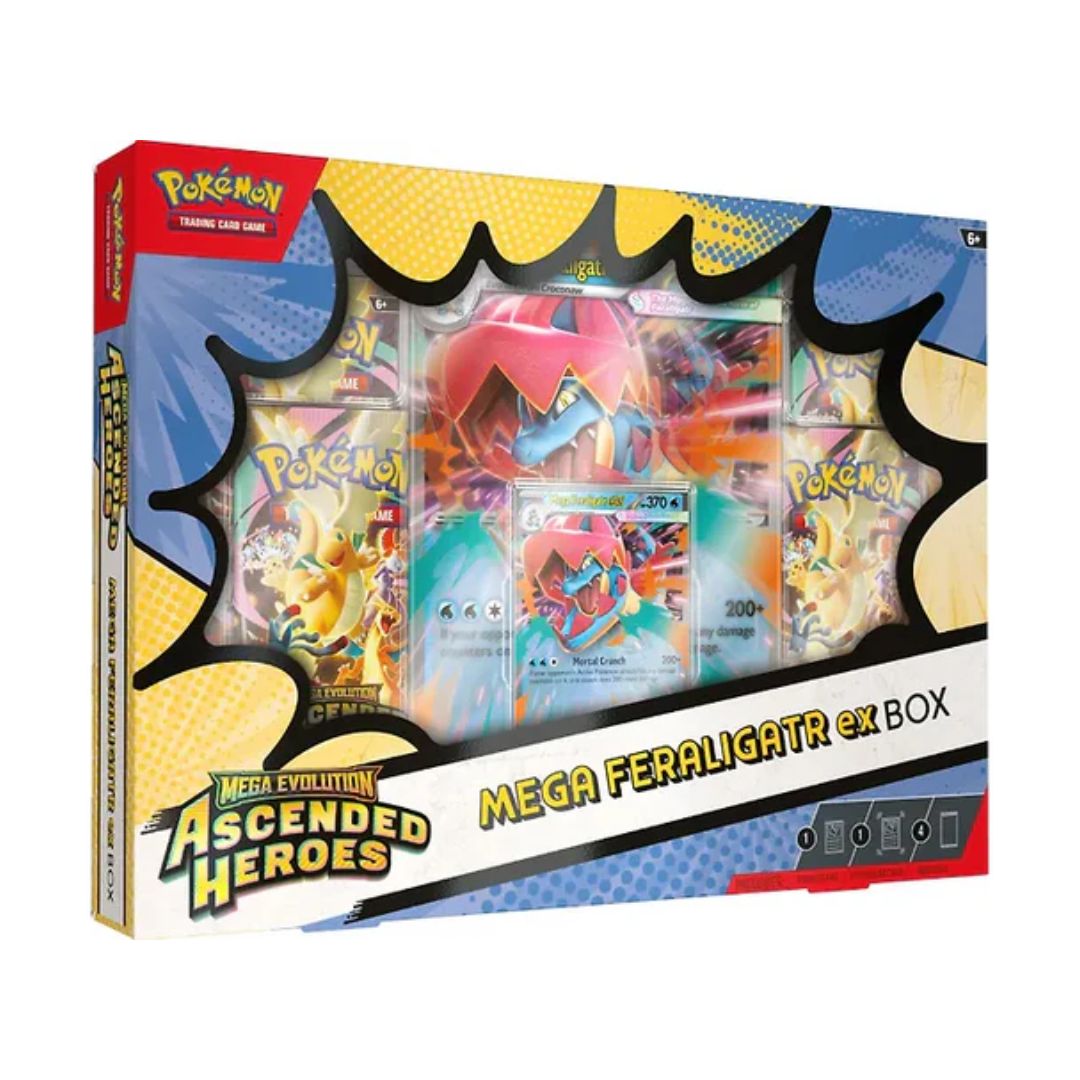 Pokémon Mega Evolution: Ascended Heroes Mega Feraligatr ex Box (MAX 1 PER HUSHÅLL)