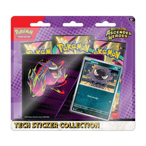 Pokémon Mega Evolution: Ascended Heroes Tech Sticker Collection - Gastly (MAX 1 PER KUND)