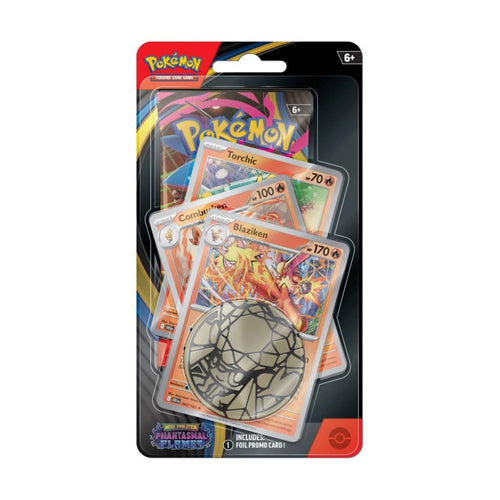 Pokémon Mega Evolution: Phantasmal Flames Premium Checklane Blister Pack: Blaziken (MAX 2 PER KUND)