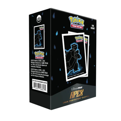 Ultra PRO: Pokémon Neon Kanto APEX Deck Protector Sleeves 105st - Blastoise