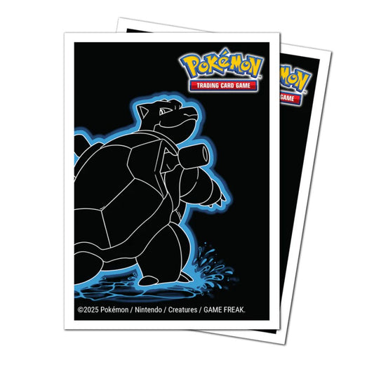 Ultra PRO: Pokémon Neon Kanto APEX Deck Protector Sleeves 105st - Blastoise