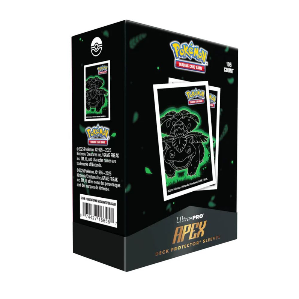 Ultra PRO: Pokémon Neon Kanto APEX Deck Protector Sleeves 105st - Venusaur