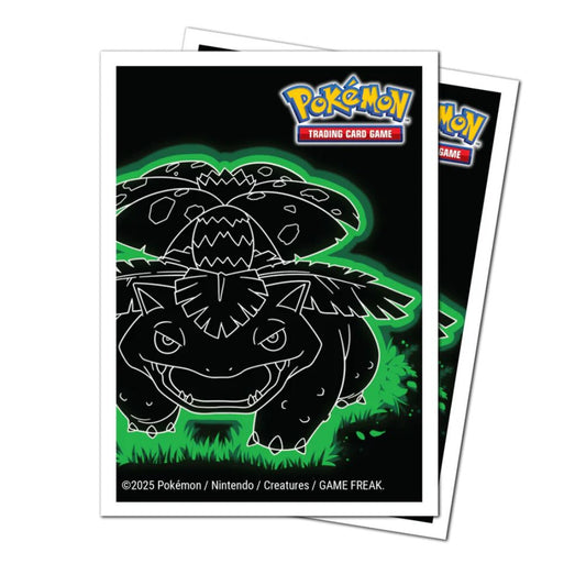 Ultra PRO: Pokémon Neon Kanto APEX Deck Protector Sleeves 105st - Venusaur