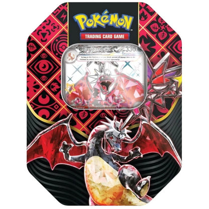 Pokémon Scarlet & Violet 4.5: Paldean Fates Tin - Shiny Charizard ex (MAX 2 PER KUND)