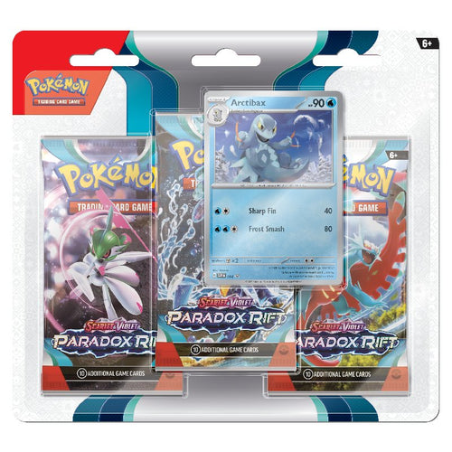 Pokémon Scarlet & Violet 4: Paradox Rift 3-Pack Blister - Arctibax