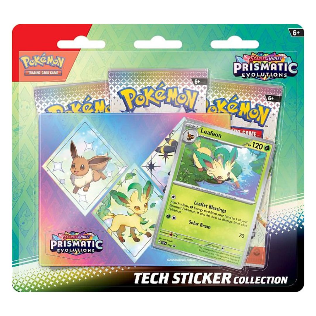 Pokémon Scarlet & Violet 8.5: Prismatic Evolutions Tech Sticker Collection (MAX 1 PER KUND)