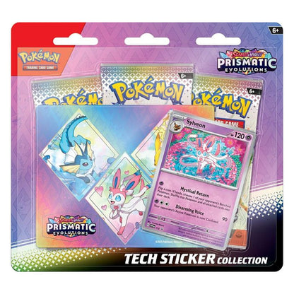 Pokémon Scarlet & Violet 8.5: Prismatic Evolutions Tech Sticker Collection (MAX 1 PER KUND)