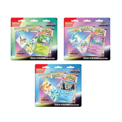 Pokémon Scarlet & Violet 8.5: Prismatic Evolutions Tech Sticker Collection (MAX 1 PER KUND)