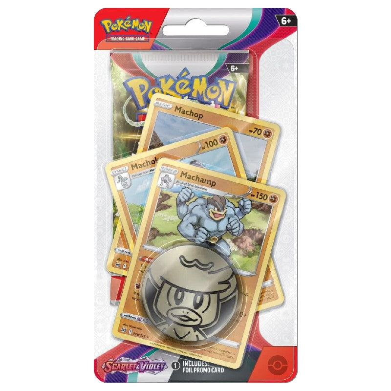 Pokémon Scarlet & Violet: Premium Checklane Blister Pack - Machamp