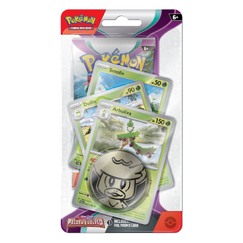 Pokémon Scarlet & Violet 2: Paldea Evolved Premium Checklane Blister Pack - Arboliva