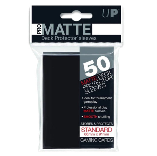 Ultra PRO: Standard Deck Protector Sleeves Pro Matte 50st, Svart