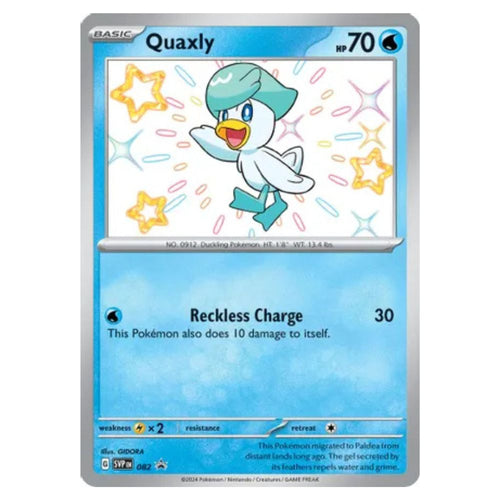 Quaxly - SVP082 Black Star Promo - Pokémon Scarlet & Violet: Paldean Fates