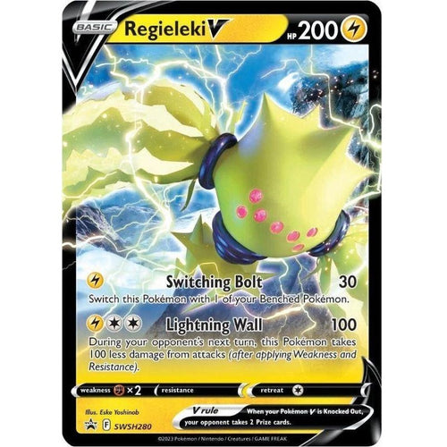 Regieleki V - SWSH280 Black Star Promo Jumbo - Pokémon Sword & Shield: Crown Zenith (Stort kort)