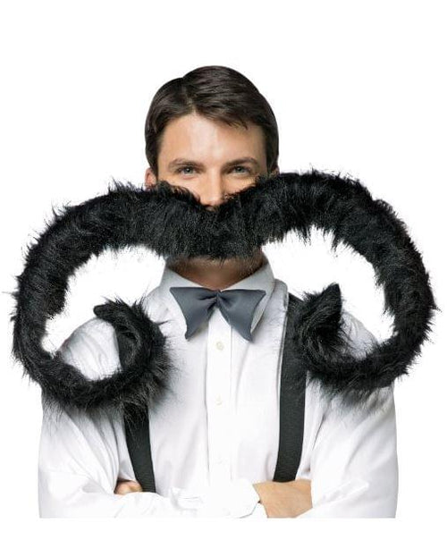60 Super Stache Costume Moustache: Black