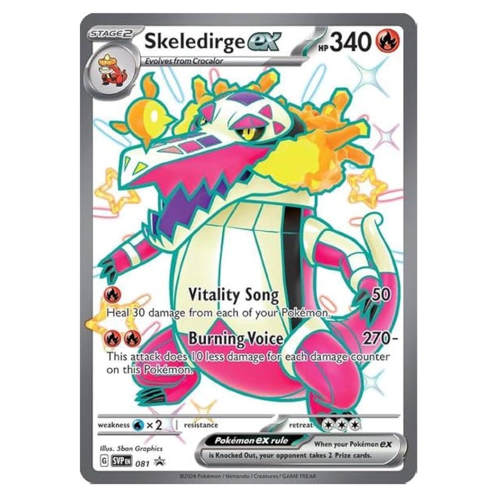 Skeledirge ex - SVP081 Black Star Promo - Pokémon Scarlet & Violet: Paldean Fates