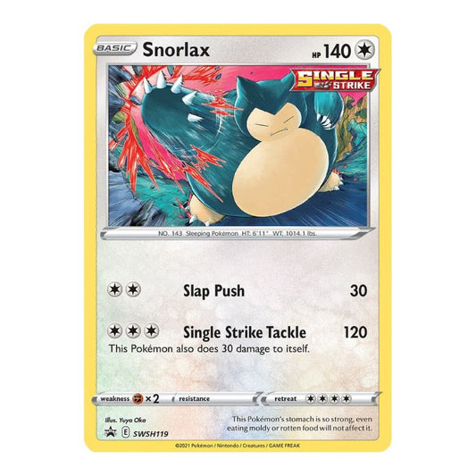 Snorlax Cosmos Holofoil - SWSH119 - Pokémon Black Star Promo