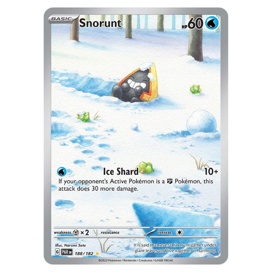 Snorunt Illustration Rare - PAR #188/182 - Pokémon Scarlet & Violet: Paradox Rift