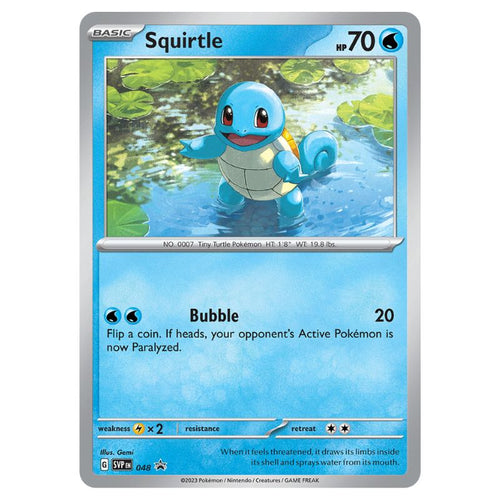 Squirtle Holo - SVP048 Black Star Promo - Pokémon Scarlet & Violet: 151
