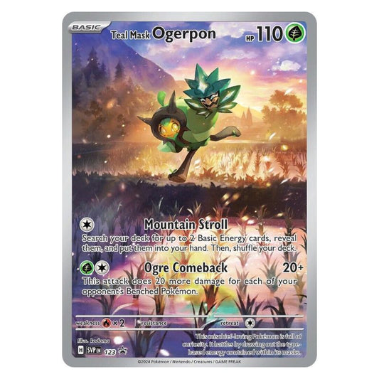 Teal Mask Ogerpon - SVP123 Black Star Promo - Sealed (Förseglad) - Pokémon Twilight Masquerade