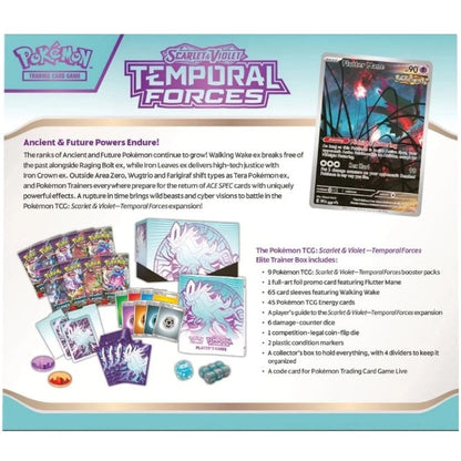 Pokémon Scarlet & Violet 5: Temporal Forces Elite Trainer Box - Walking Wake