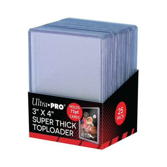 Ultra PRO: Thick 75pt Toploader 3x4 Clear - 25st