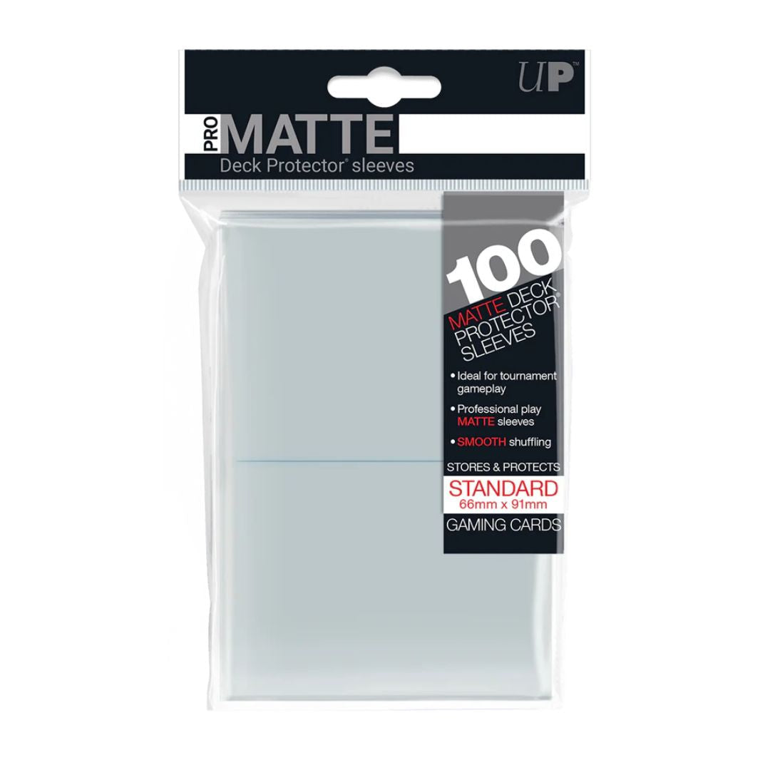 Ultra PRO: Standard Deck Protector Sleeves Pro Matte 100st, Clear