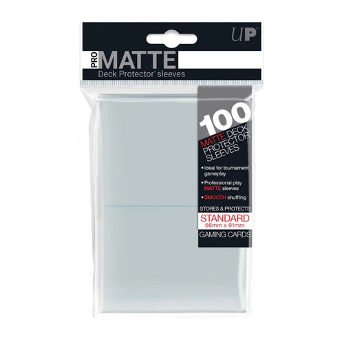 Ultra PRO: Standard Deck Protector Sleeves Pro Matte 100st, Clear
